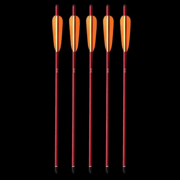5 Pack of EK Archery Aluminium Bolts - 16" Heavy Duty