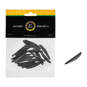 EK Archery R9 Vanes - Pack of 20 1.8" Black