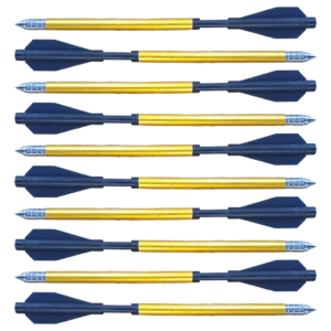 Man Kung 6,5 inch aluminium crossbow bolts 10-pack for MK-TCS3 Sobek