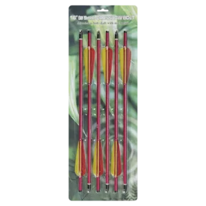 Man Kung 16 inch aluminium crossbow bolts red 6-pack (9mm)