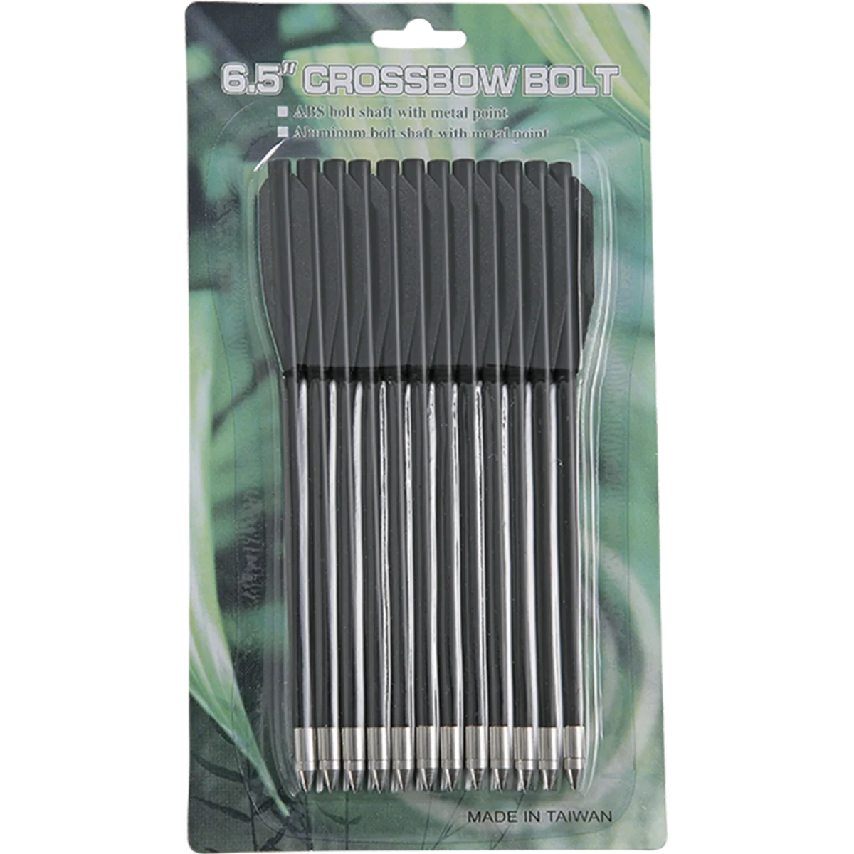 Man Kung 6.5 inch black plastic crossbow bolts 12-pack Black - Image 2