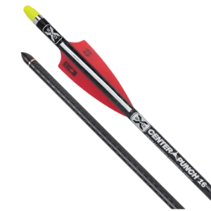 TenPoint EVO-X CenterPunch 16 Carbon Arrows, 16", w/ Alpha-Nock HP .001"