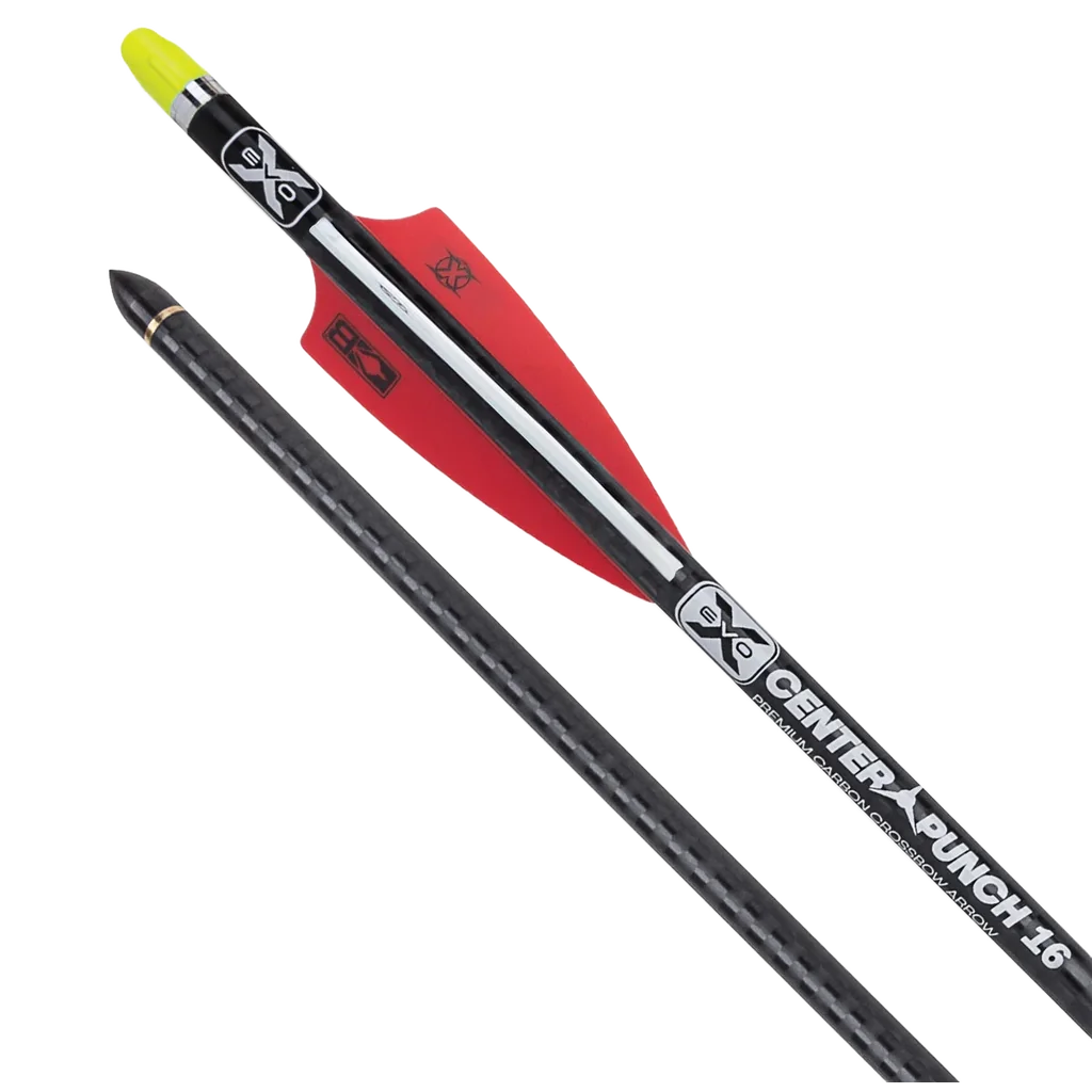 TenPoint EVO-X CenterPunch 16 Carbon Arrows, 16", w/ Alpha-Nock HP .001"