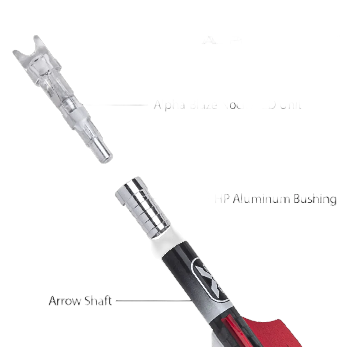 TenPoint EVO-X CenterPunch 16 Alpha-Blaze Carbon Arrows, 16", .001" - Image 2