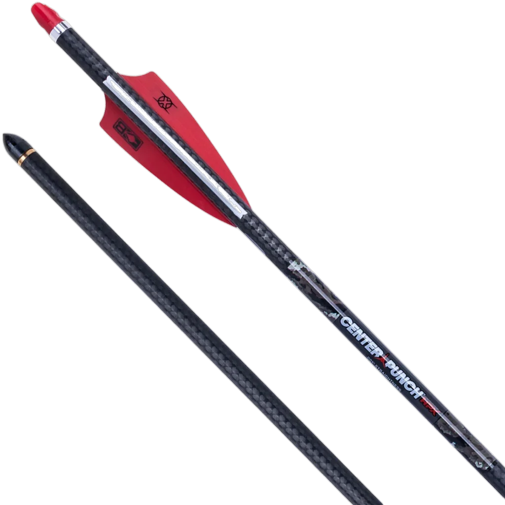 TenPoint CenterPunch HPX Carbon Arrows, 20", w/ Alpha-Nock HPX .001"