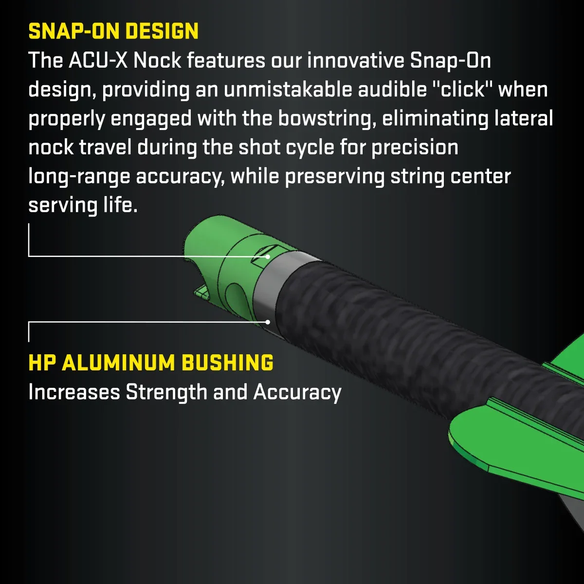 TenPoint ACU-X Carbon Arrows, 20", w/ ACU-X Nock .001" - Image 5