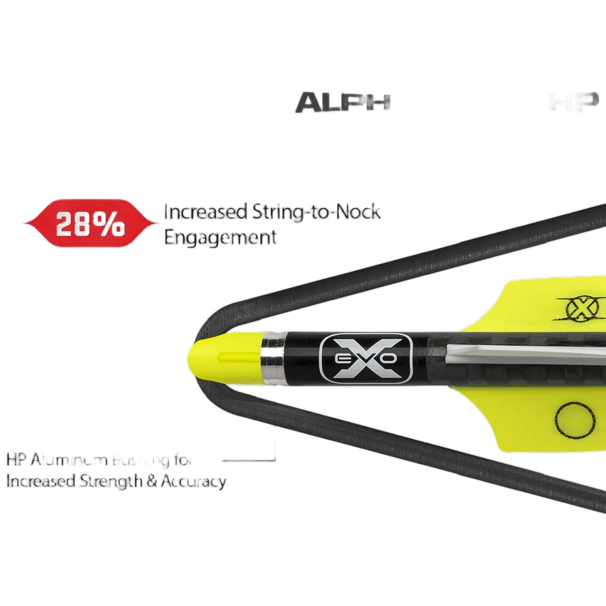 Wicked Ridge XX75 Aluminum Arrows, 20", w/ Alpha-Nock HP .003" - Image 2