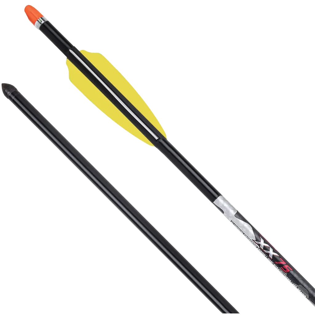Wicked Ridge XX75 Aluminum Arrows, 20", w/ Alpha-Nock HP .003"