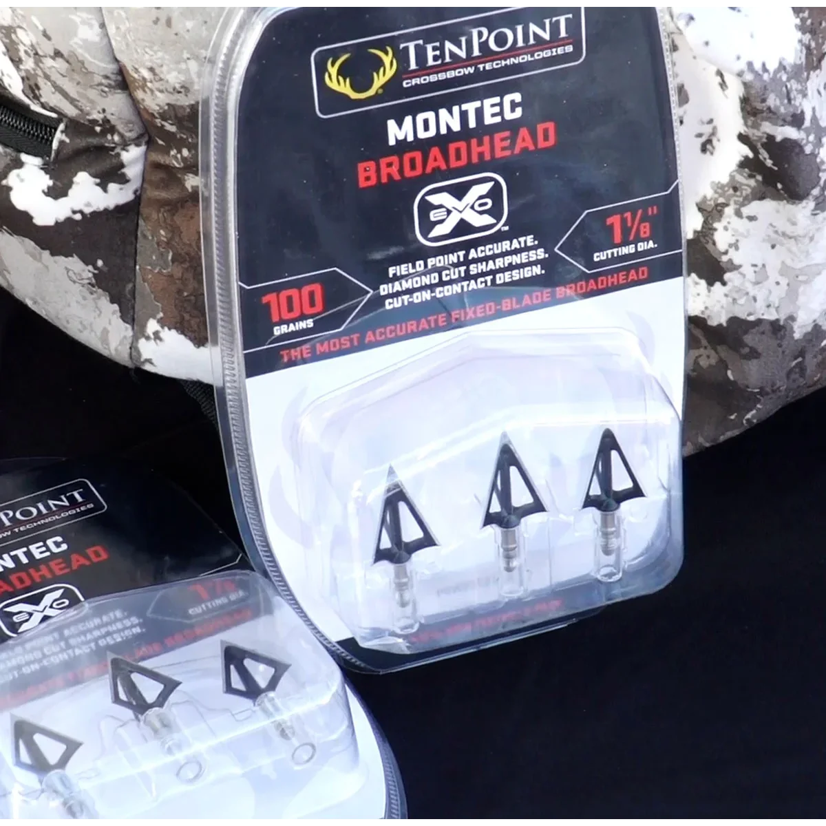 TenPoint EVO-X Montec Fixed-Blade Broadhead, 100 grain - Image 3