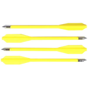 Man Kung 6.5 inch plastic crossbow bolts 12-pack Yellow