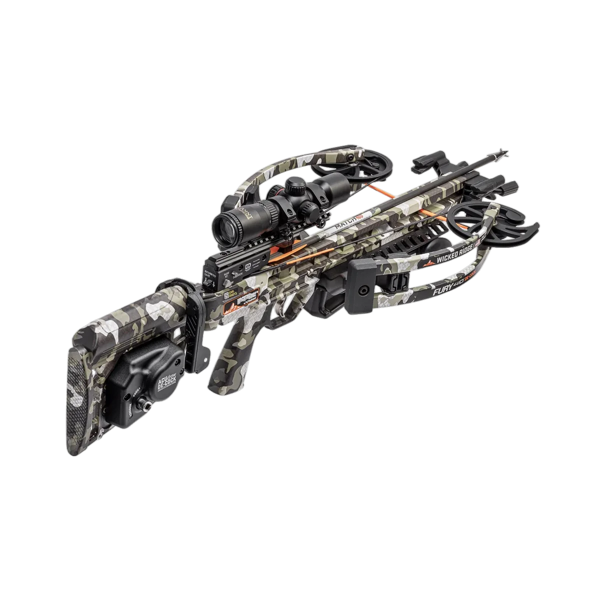 Wicked Ridge Fury 410 De-Cock, ACUdraw De-Cock, RangeMaster 100 Scope - Image 2