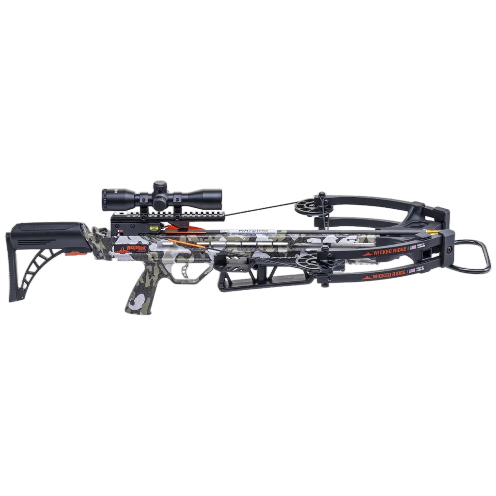 Wicked Ridge Warrior 400, Rope, Adj Stock, Pro-View Scope (Increments of 3)