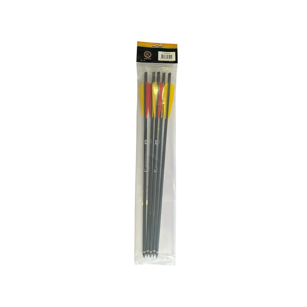 5 Pack of EK Archery Aluminium Bolts Red - 20" Heavy Duty