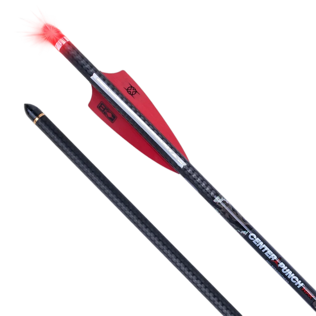 TenPoint CenterPunch HPX Alpha-Blaze Carbon Arrows, 20", .001"