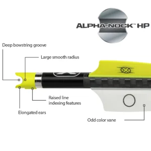 TenPoint EVO-X CenterPunch 16 Carbon Arrows, 16", w/ Alpha-Nock HP .001" - Image 2