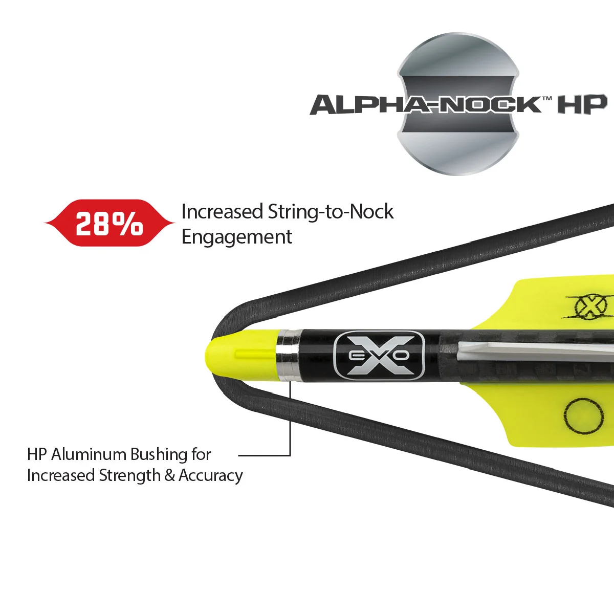 TenPoint EVO-X CenterPunch 16 Carbon Arrows, 16", w/ Alpha-Nock HP .001" - Image 3