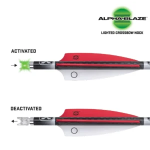 TenPoint Pro Elite 400 Alpha-Blaze Carbon Arrows, 20", .003", 3 Pack - Image 3