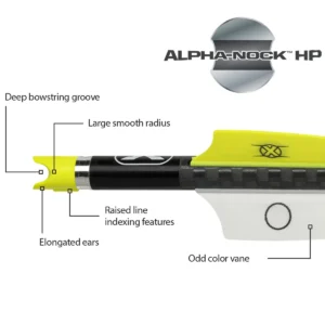 TenPoint Pro Elite 400 Carbon Arrows, 20", w/ Alpha-Nock HP .003" - Image 3