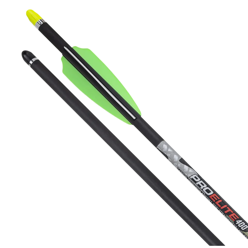 TenPoint Pro Elite 400 Carbon Arrows, 20", w/ Alpha-Nock HP .003"