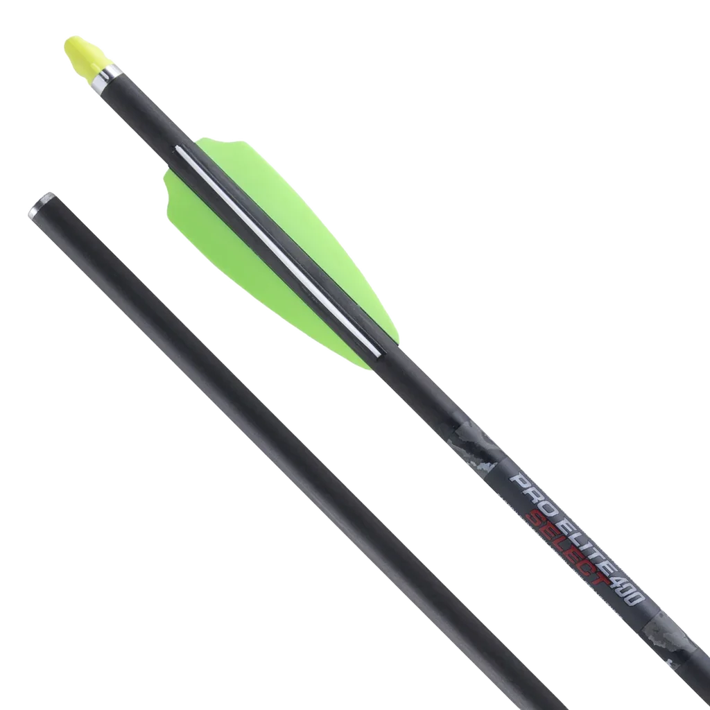 TenPoint Pro Elite 400 Select Carbon Arrows, 20", w/ Alpha-Nock HP .001"