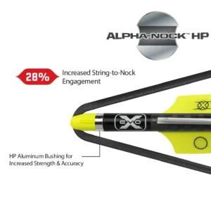 Wicked Ridge XX75 Aluminum Arrows, 20", w/ Alpha-Nock HP .003" - Image 2